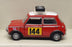 Schuco 1/43 Scale Diecast 27021 - Mini Cooper Rally Version - Red/White #144