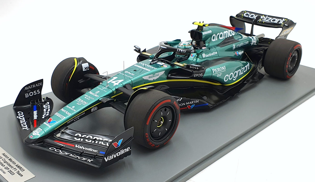 Spark 1/12 Scale 12S043 - Aston Martin AMR23 F1 7th British GP 2023 #14 Alonso