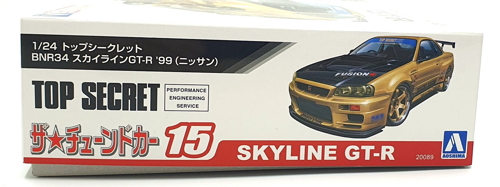 Aoshima 1/24 Scale Kit 20089 - Top Secret Nissan BNR34 Skyline GT-R Model Kit