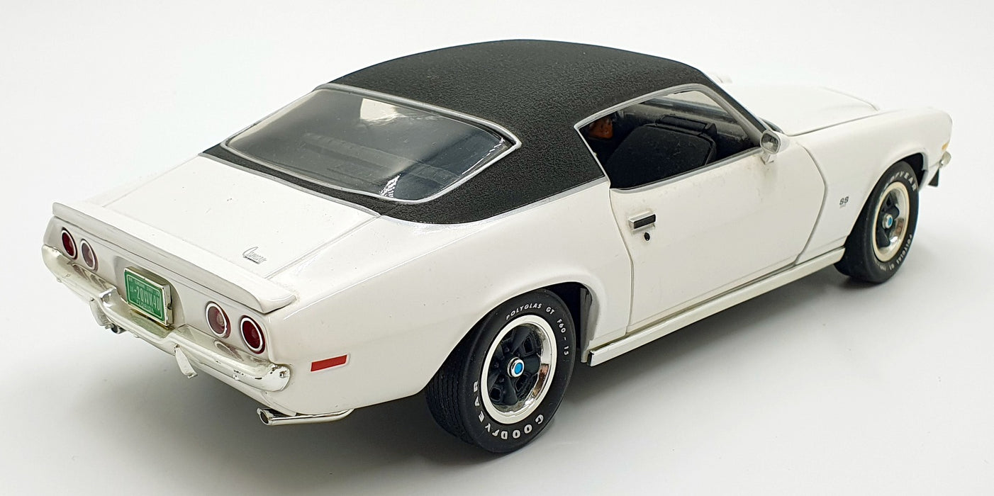 Ertl 1/18 Scale Diecast 16126C - Chevrolet Camaro SS 350 - White/Black