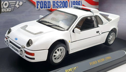 Ricko 1/18 Scale Diecast 32137 - Ford RS200 1986 - White