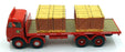 Corgi 1/50 Scale 09803 - ERF V 8 Wheel Platform Lorry With Pallet Load (BRS) Red