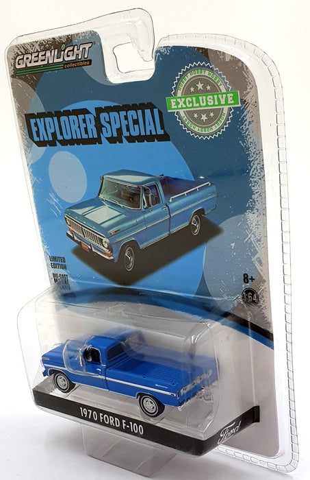 Greenlight 1/64 Scale 29967 - 1970 Ford F-100 Truck - Blue