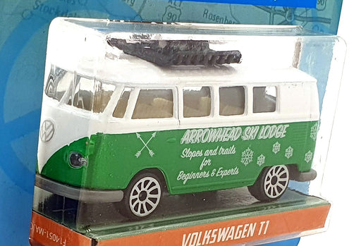 Jada Toys 1/64 Scale 100426A - Volkswagen T1 Arrowhead Ski Lodge - Green