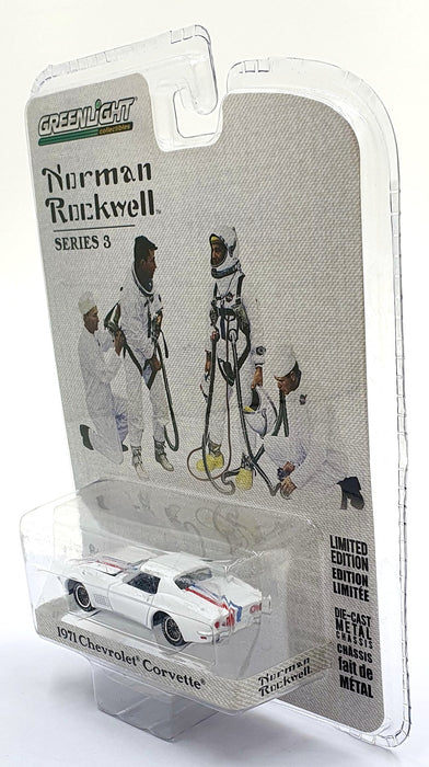Greenlight 1/64 Scale 54040-E - 1971 Chevrolet Corvette - White