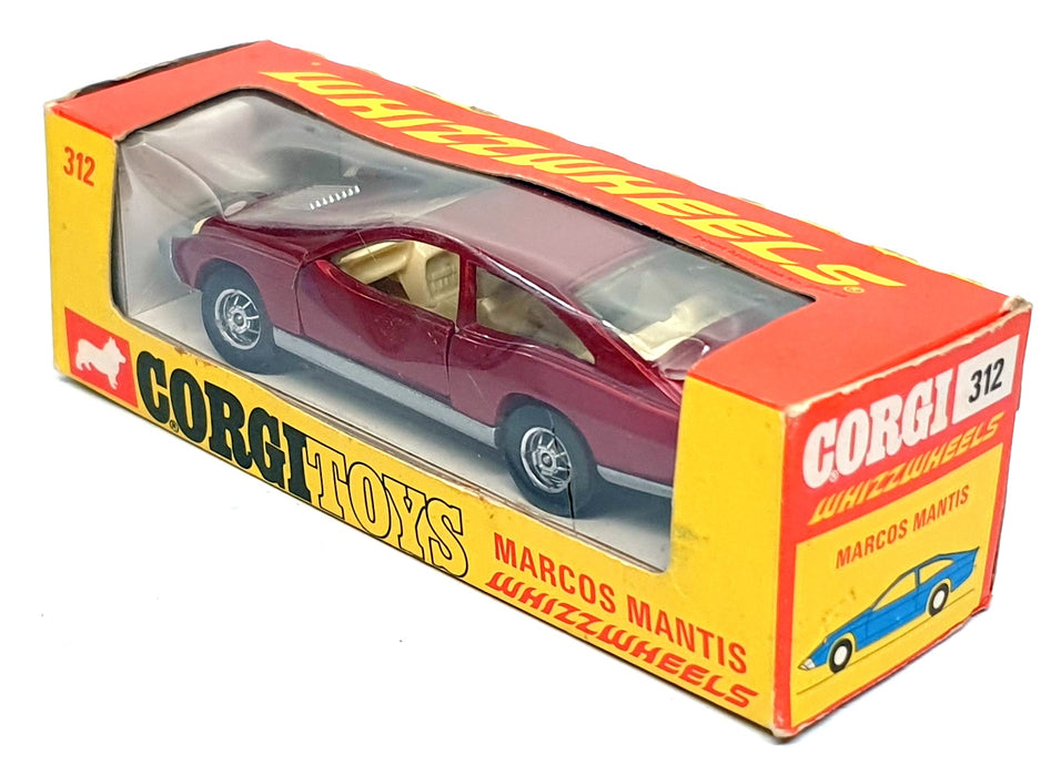 Corgi Toys Original Diecast 312 - Marcos Mantis - Burgundy