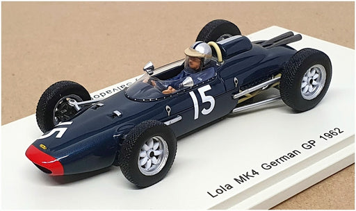 Spark 1/43 Scale S4268 - Lola Mk4 German GP 1962 #15 Roy Salvadori