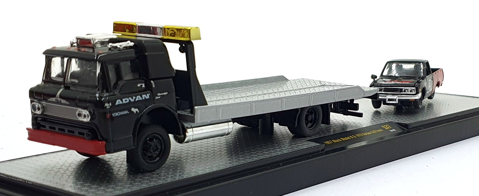 Castline M2 Machines 1/64 Scale S37 - 1957 Mack Model N & 1978 Datsun 620 #78