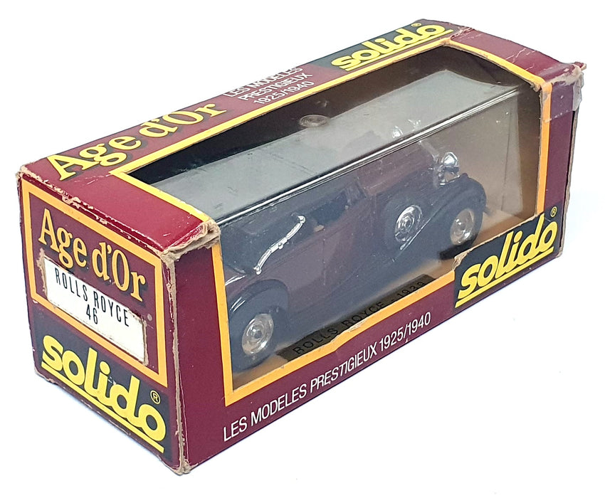 Solido 1/43 Scale Diecast No. 46 - 1939 Rolls Royce - Met. Brown/Black