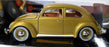 Burago 1/18 scale Diecast 3361 - Volkswagen Kafer Beetle 1955 - Gold