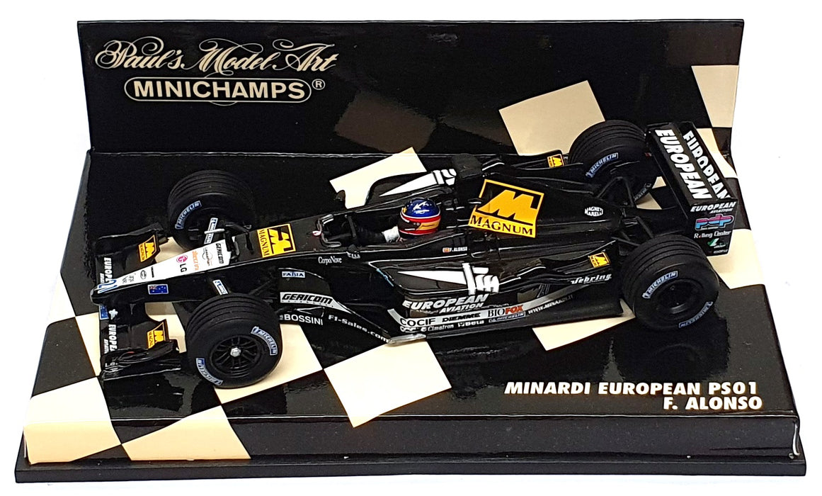 Minichamps 1/43 Scale 400 010020 - F1 Minardi European PS01 F. Alonso