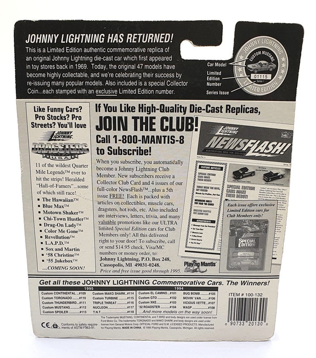 Johnny Lightning 1/64 Scale 100-132 The Challengers Custom Continental Car White