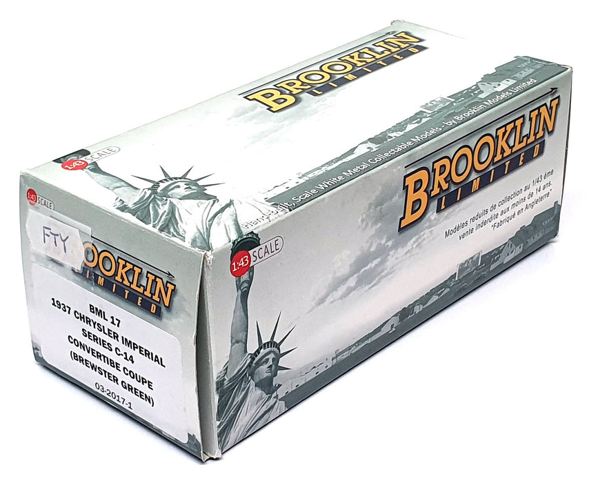Brooklin 1/43 Scale BML17 - 1937 Chrysler Imperial Series C-14 - Brewster Green