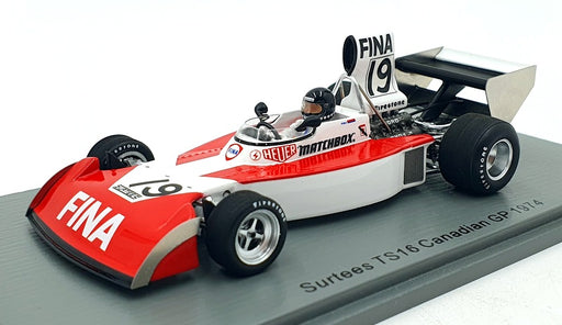 Spark 1/43 Scale S9657 - Surtees TS16 Canadian GP F1 1974 #19 H.Koinigg