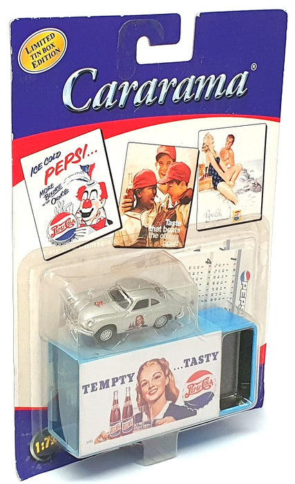 Cararama 1/72 Scale 722C - Porsche (Pepsi Cola Tin Box) Silver