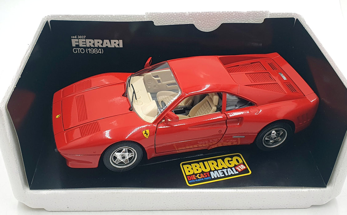 Burago 1/18 Scale Diecast 3027 - 1984 Ferrari GTO - Red