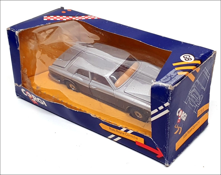 Corgi 14cm Long Diecast C279/1 - Rolls Royce Corniche - Silver/Black