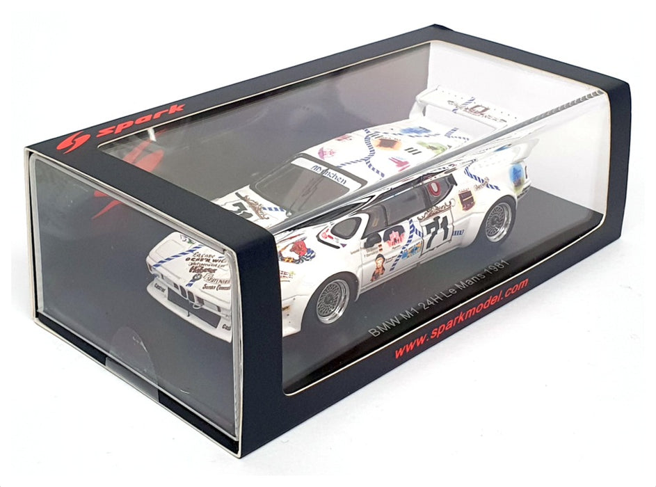 Spark 1/43 Scale Resin S6404 - BMW M1 #71 24h Le Mans 1981