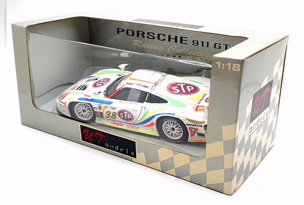 UT 1/18 Scale Diecast 39817 - 1998 Porsche 911 GT1 J. Boutsen/R. Kelleners STP