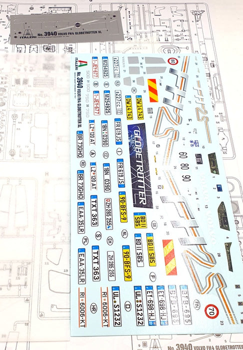 Italeri 1/24 Scale Unassembled Kit 3940 - Volvo FH4 Globetroter XL Truck - Grey