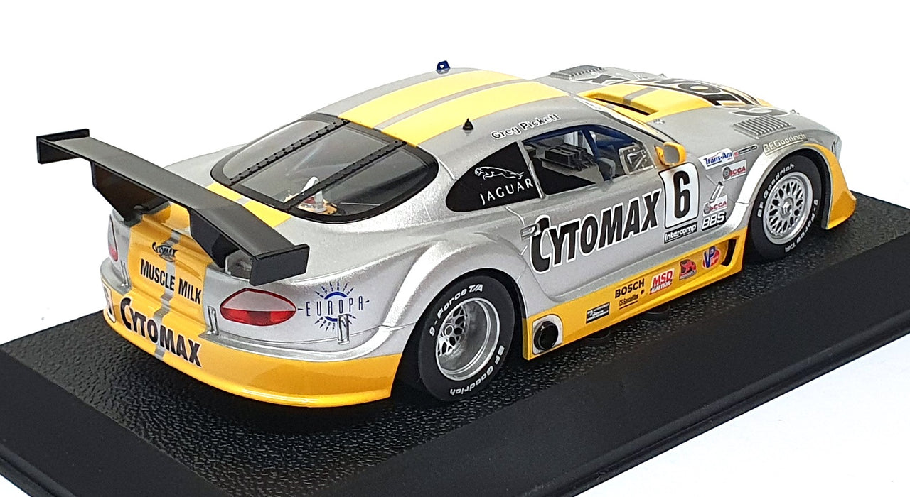 Scalextric 1/32 Scale Slot Car C2761 - Jaguar XKRS Cytomax #6 - Silver/Yellow