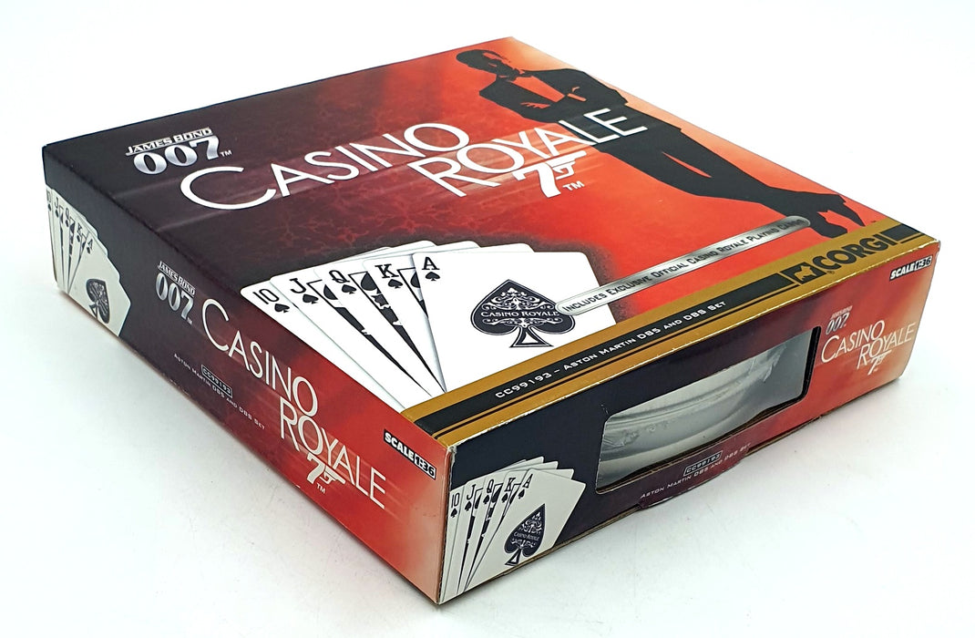 Corgi 1/36 Scale 99193 - Aston Martin DB5 and DBS Set Official 007 Playing Cards