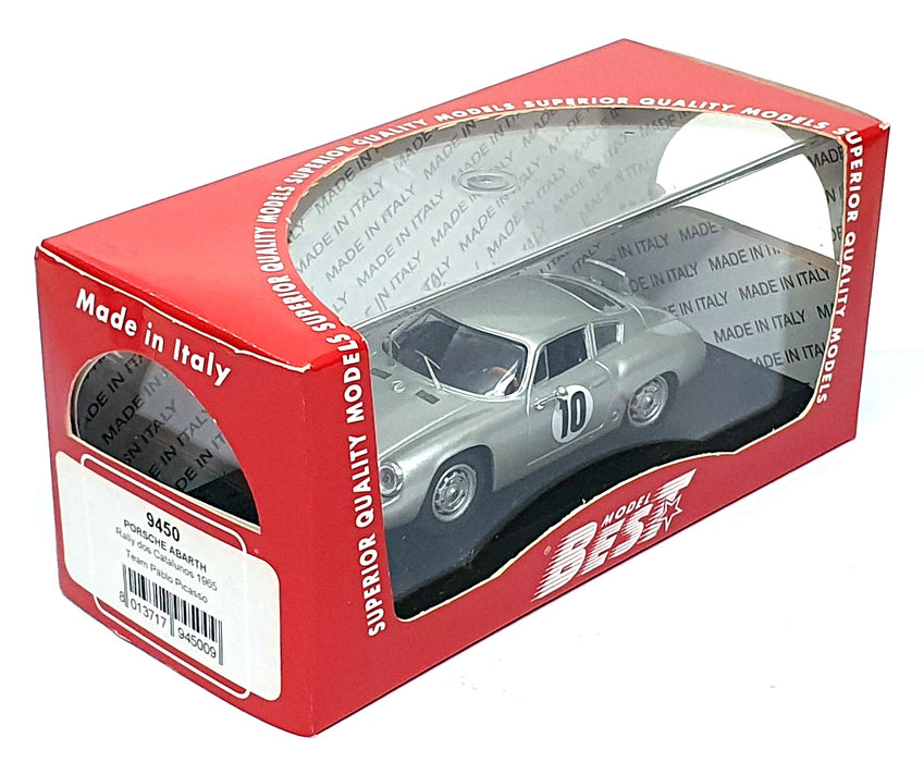 Best 1/43 Scale 9450 - Porsche Abarth #10 Rally dos Catalunos 1965 - Silver
