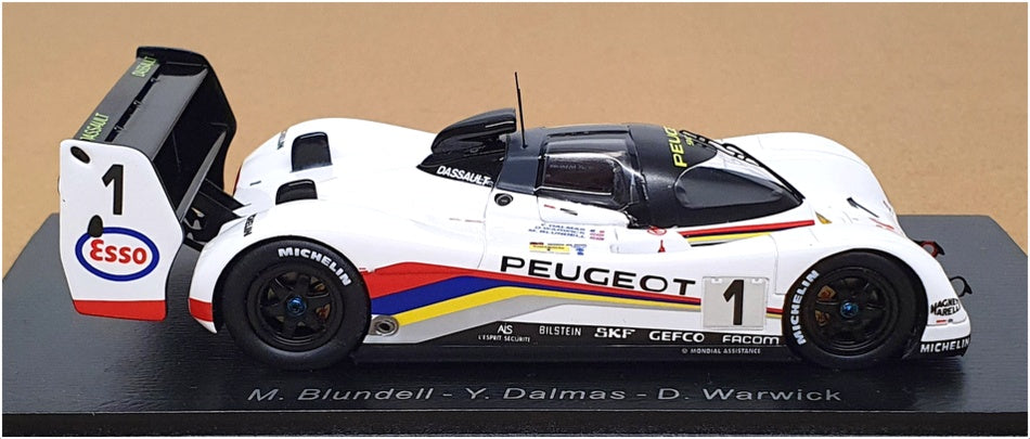 Spark 1/43 Scale Resin 43LM92 - Peugeot 905 Winner #1 24H Le Mans 1992