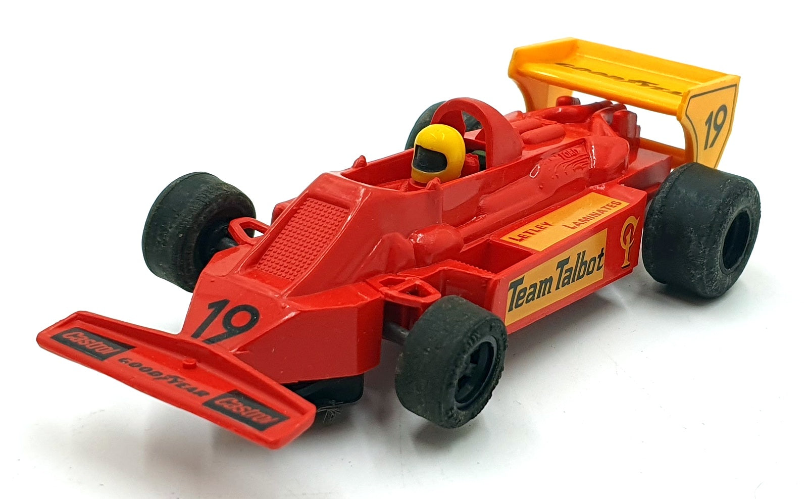 Scalextric 1/32 Scale Slotcar C102 - Team Talbot #19 - Yellow Helmet