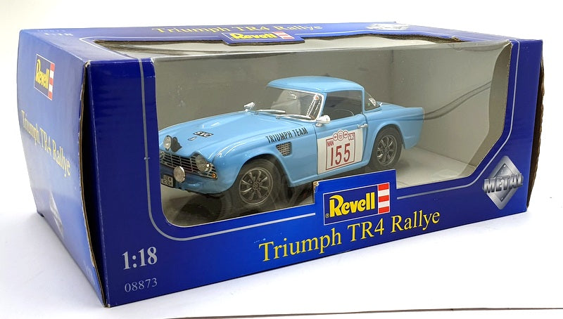 Revell 1/18 Scale Diecast 08873 - Triumph TR4 Rallye #155 - Light blue