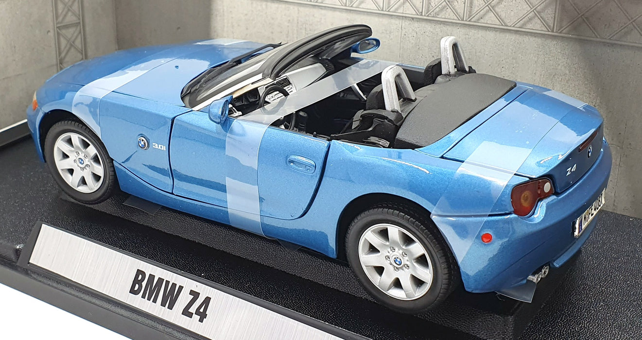 Motor Max 1/18 Scale Diecast 73144 - BMW Z4 Roadster - Blue
