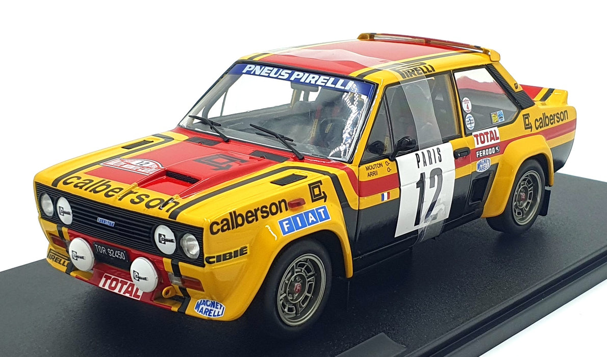 Solido 1/18 Scale S1806007 Diecast - Fiat 131 Abarth #12 Monte Carlo Rally 1980