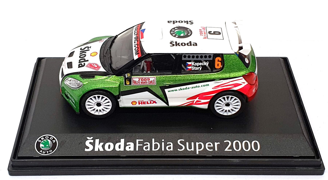 Altaya 1/43 Scale AS2000 - Skoda Fabia Super 2000 #6 Monte Carlo Rally 2009