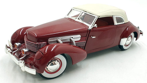 Signature 1/18 Scale Diecast 14524E - 1937 Cord Supercharged - Red/White