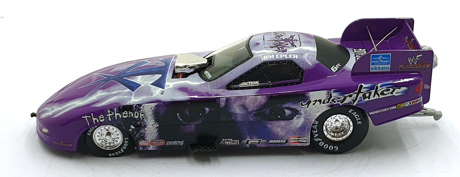 Action 1/24 Scale 100222 Pontiac Funny Car Dragster WWF/Undertaker - Epler