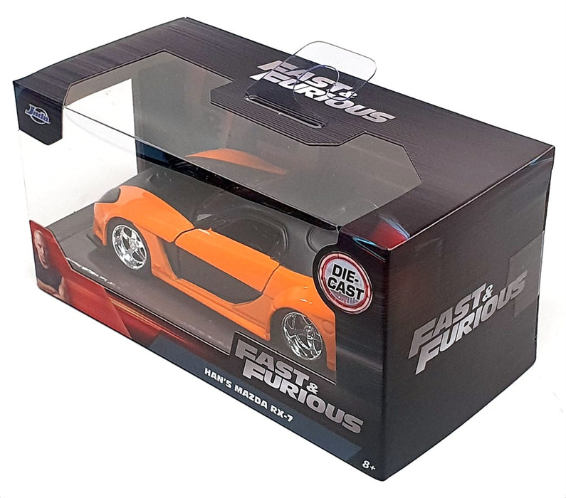 Jada 1/32 Scale 30736 - Fast & Furious Han's Mazda RX-7 - Orange/Black