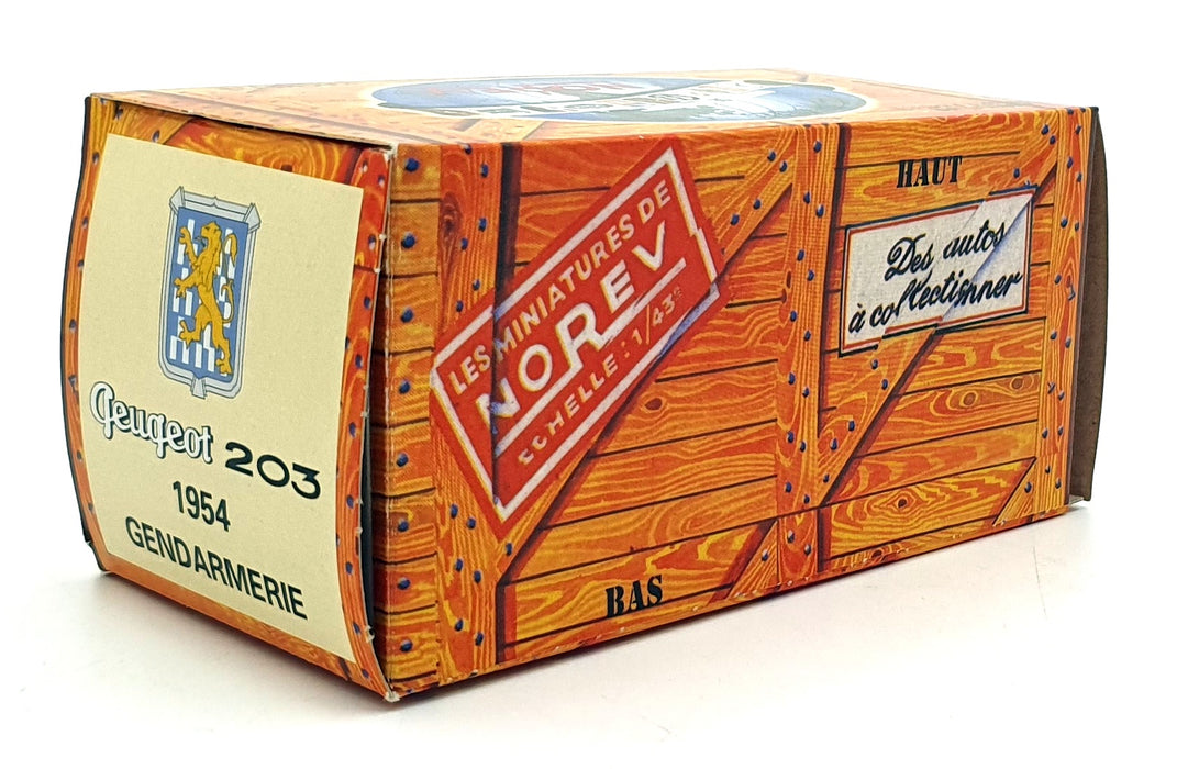 Norev Hachette 1/43 Scale CA2973 - 1954 Peugeot 203 Gendarmerie - Police Car