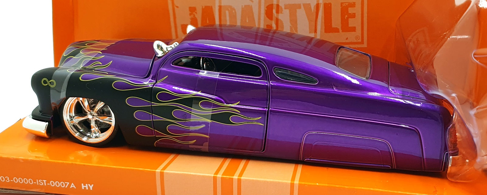 Jada Bigtime Muscle 1/24 Scale Diecast 32305 1951 Mercury Met. Purple w/ Flames