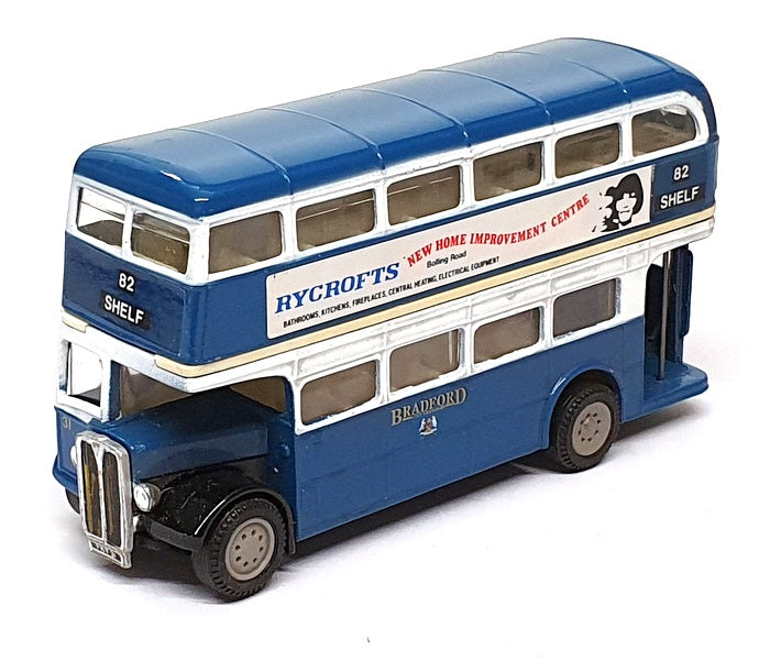 Corgi 12cm Long Diecast C599-7 - AEC Regent Bus Bradford R82 - Blue/White
