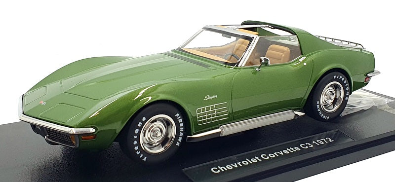 KK Scale 1/18 Scale KKDC181221 - 1972 Chevrolet Corvette C3 - Green
