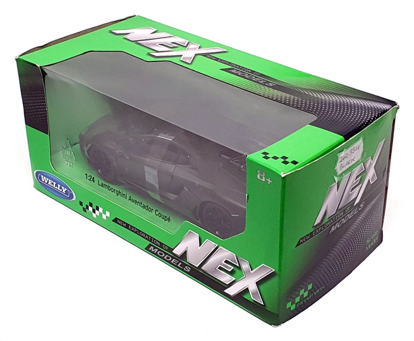 Welly NEX 1/24 Scale 24033W - Lamborghini Aventador Coupe - Black