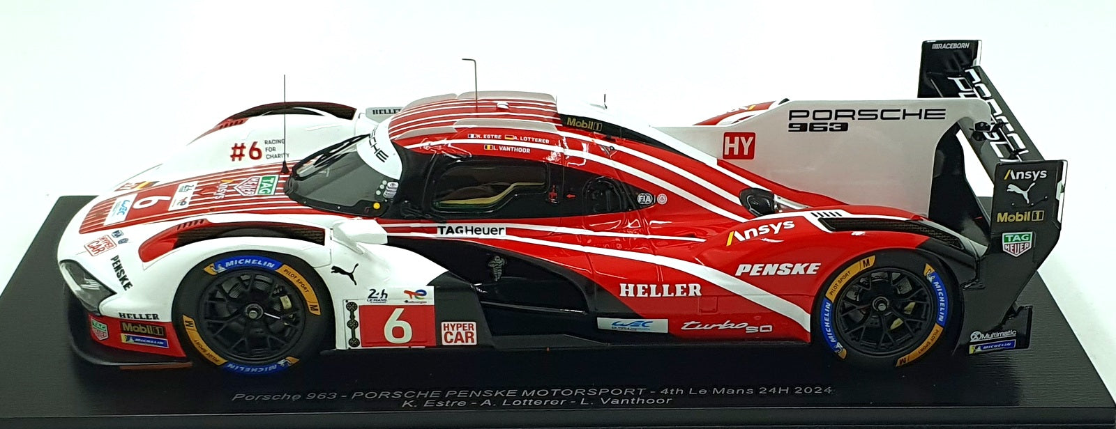 Spark 1/18 Scale 18S643 - Porsche 963 #6 4th Le Mans 24h 2024 