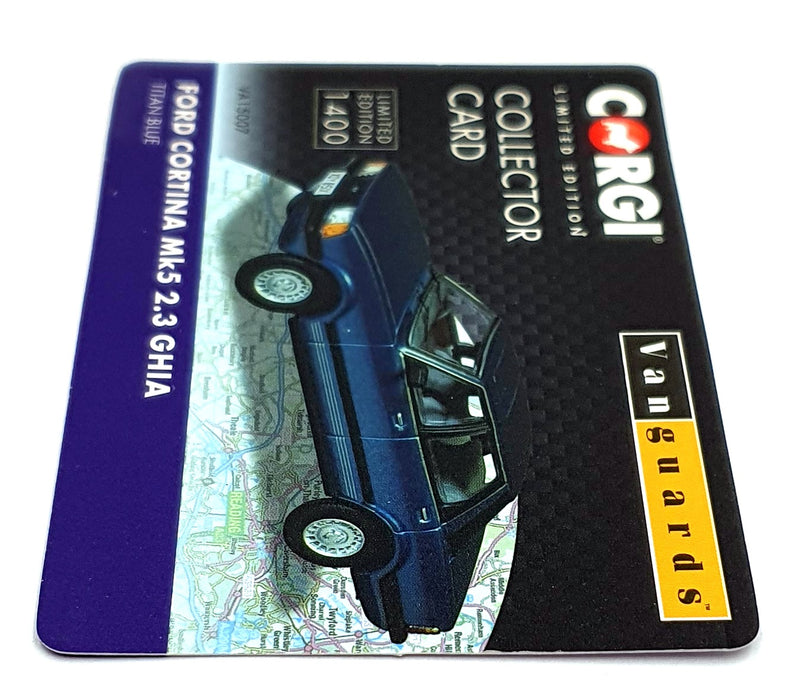 Vanguards 1/43 Scale Diecast VA15007 - Ford Cortina Mk4 2.3 Ghia - Titan Blue