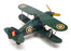 China Brand MS 454 - Curtiss Bi Plane Wind Up Tinplate Aircraft - Green