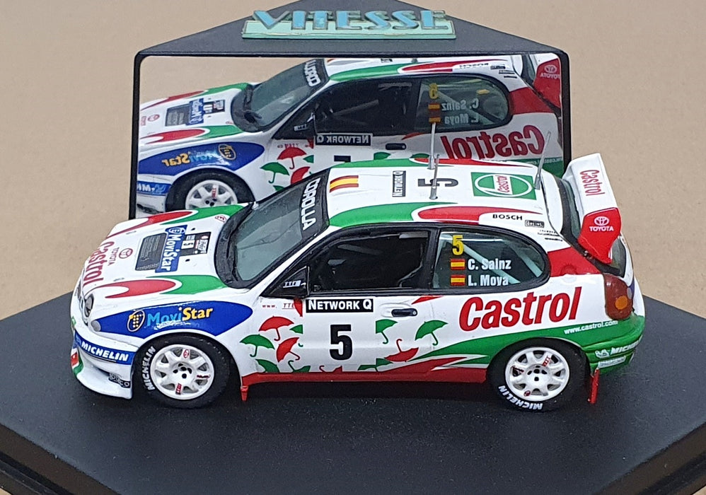 Vitesse 1/43 Scale V98207 - Toyota Corolla WRC #5 GB Rally 1998 Sainz/Moya