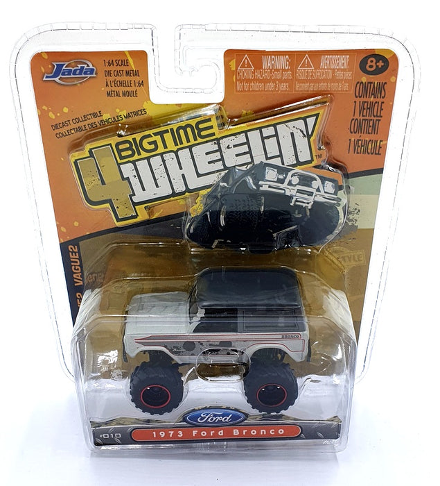 Jada 4Wheelin 1/64 Scale 14013 - 1973 Ford Bronco - Grey/Red