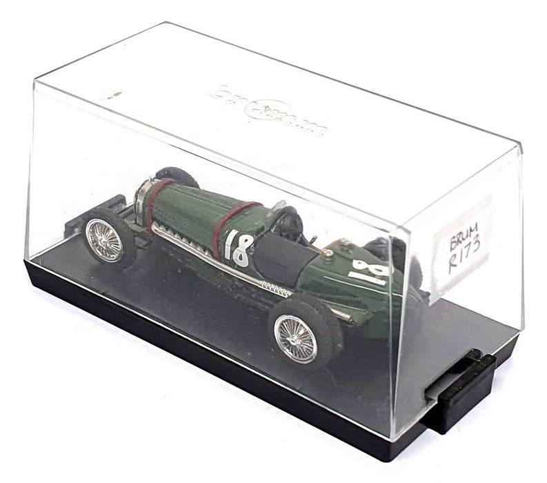 Brumm 1/43 Scale R173 - Bugatti Type 59 #18 Race Car 1933 - Green