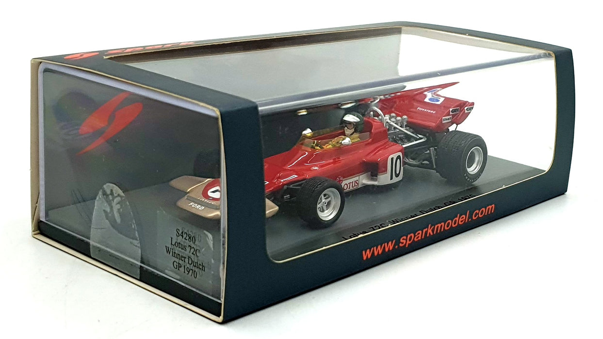 Spark 1/43 Scale S4280 - Lotus 72C #10 1st Dutch GP 1970
