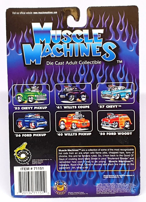 Muscle Machines 1/64 Scale 71151 01-96 - 1966 Pontiac GTO - Stars & Stripes