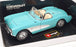 Burago 1/18 Scale Diecast 3024 - 1957 Chevrolet Corvette - Turquoise/White